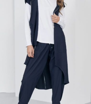 WIDE LEG PANTS - Anthracite grey